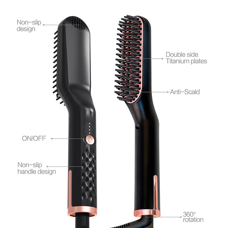 Amazon New Multifunctional Men's Personal Care Straight Hair Comb Hair Style Comb Beard Styling Comb