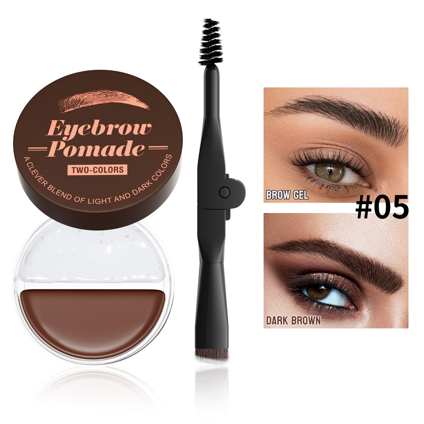 Two-color Brow Cream Makeup Setting