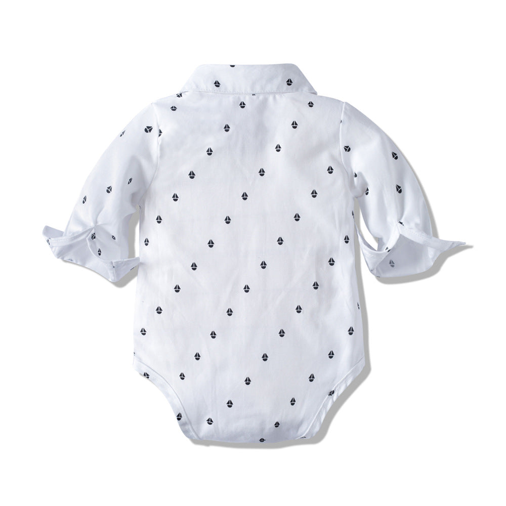 Autumn New Long-sleeved Romper Suits Baby Clothing Boy Baby Fashion Gentleman Children's Clothing Cross-border Wholesale