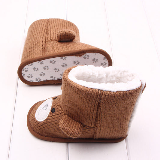 Wholesale autumn winter new bear knitting plus baby shoes, toddler shoes, baby shoes, boots 1734