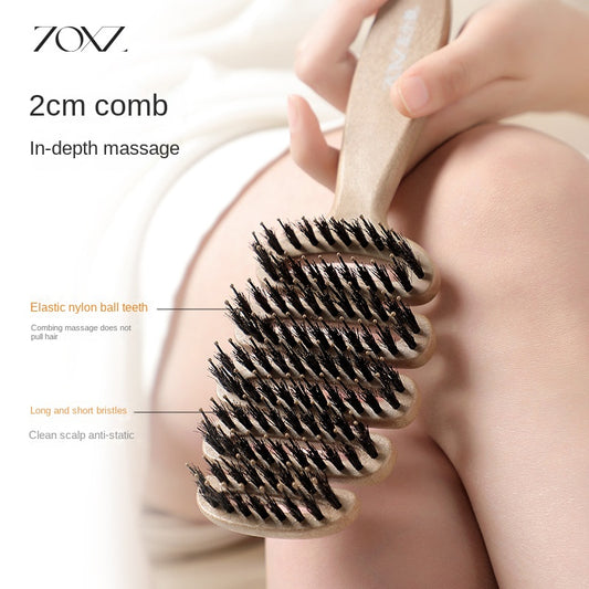 Songta Bristle Hair Protection Comb Fluffy Pig Bristle Songta Comb Massage Head Anti-static Hair Ripe Comb Hair Raising