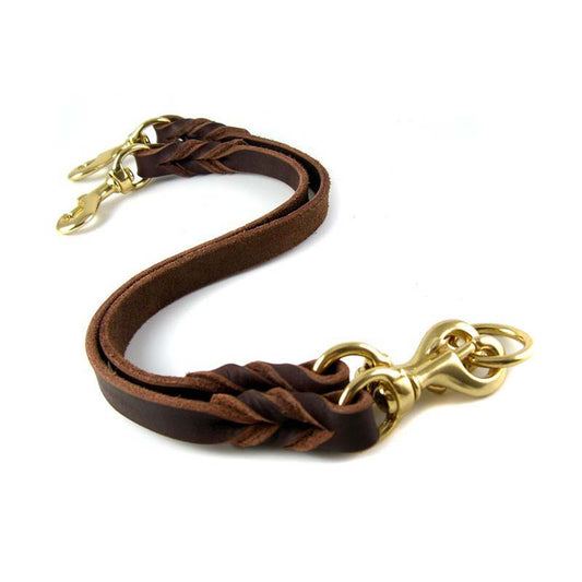 Removable Two Dog Leash One Tow Two Pairs Of Large Dog Cowhide Dog Leash Dog Leash Medium And Large German Shepherd Golden Retriever