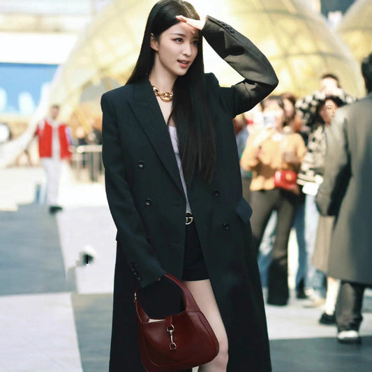 High-grade Double-sided Cashmere Wool Women's Suit Jacket