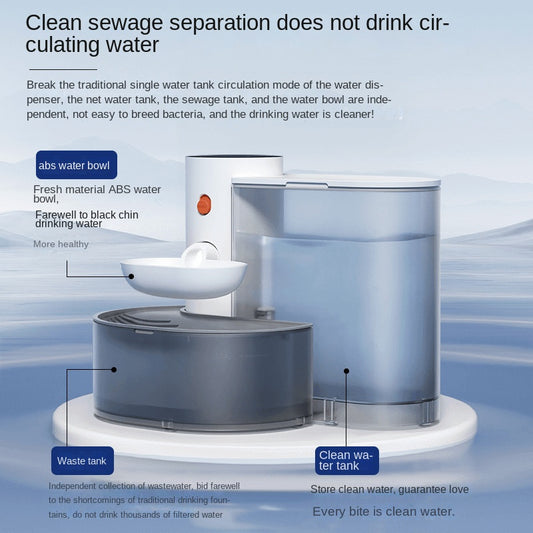 Pet Gravitational Dump Cat Water Dispenser Pet Water Dispenser Automatic Filter Circulating Cat Water Machine