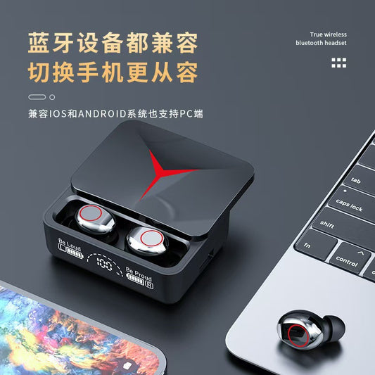 Cross-border Explosions M10 Huaqiang North Headset Super Sound Quality F9 Large Screen Digital Display M90.F9-5.M25 Wireless Headset