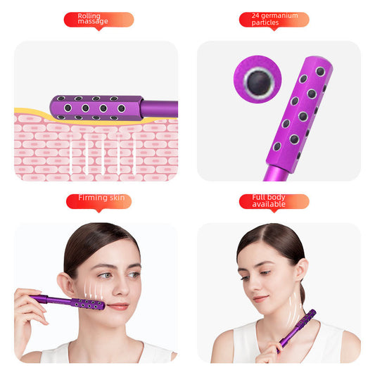 Beauty Stick 24 Germanium Lifting Stone Facial Roller Beauty Massager 30 Germanium Grain Beauty Stick