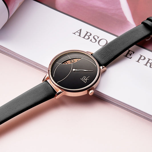 Women's Watch Women's Fashion Creative Mesh Strap Women's Watch Simple Niche Brand Watch