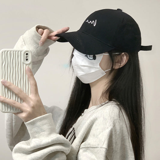 Spring And Summer Baseball Cap Women's New Large Head Circumference Face Small Wide Brim Deep Top Duck Tongue Hat Men's Sunscreen Hat