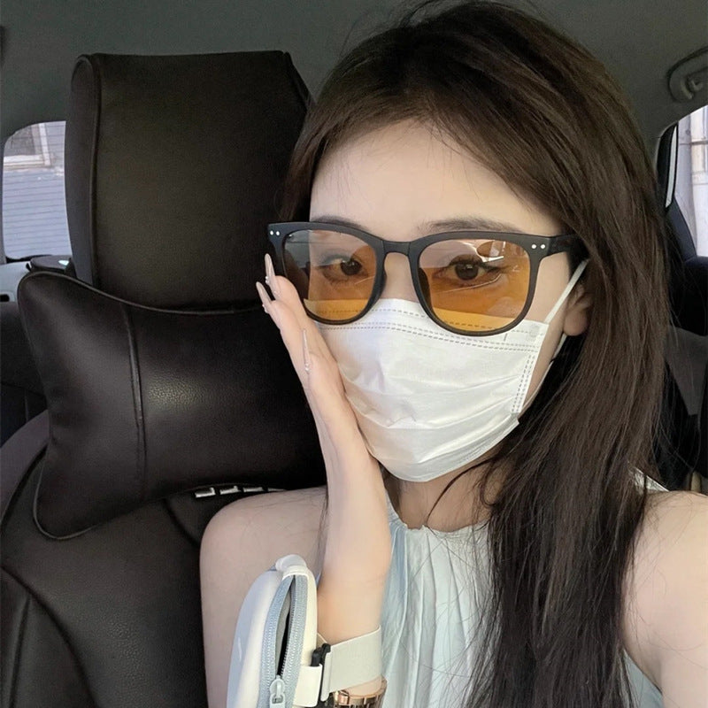 Women's Internet Celebrity Korean-style Fashionable Anti-ultraviolet Sun-proof Polarized Driving Sunglasses
