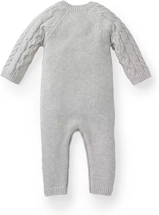 Baby Wrap Clothes Baby Twist Knitted Sweater Jumpsuit