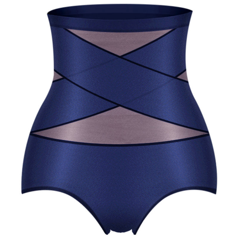 High-waisted Ice Silk Butt Lifting Tummy Control Pants Women's Silky Breathable Mulberry Silk Ladies Slimming Pants Bag