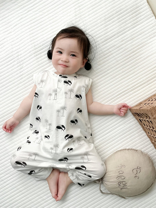 Baby Clothes Summer Thin Sleeveless Vest Romper Baby Girl Super Foreign Style Climbing Clothes Summer Clothes Baby Boy Cotton Jumpsuit