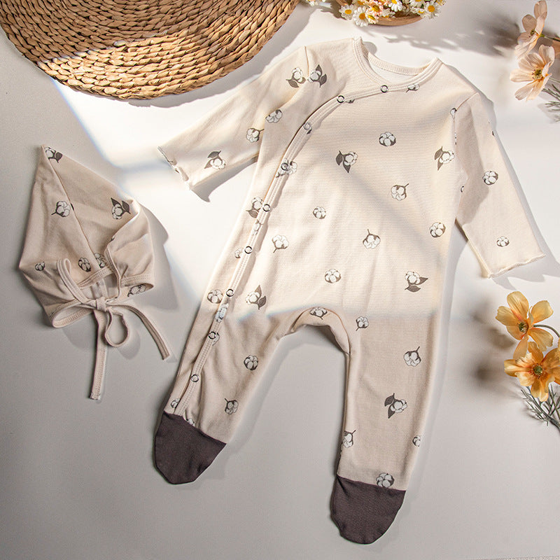 Summer New Products Baby Jumpsuit Long-sleeved Cotton Clothes Romper Baby Outerwear Romper