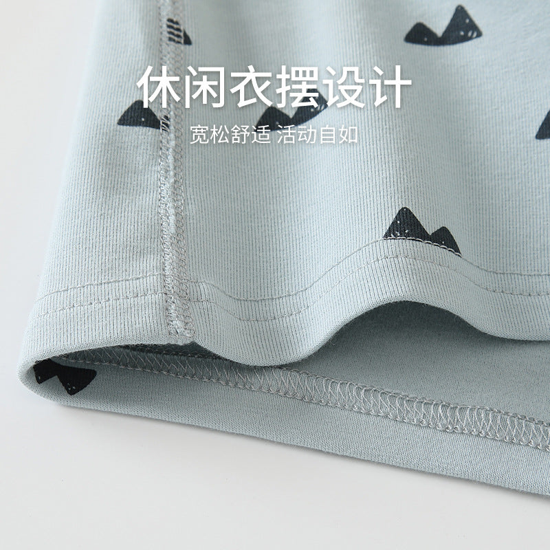 New Baby Boneless Suit Pure Cotton Baby Home Wear Nordic Style Children's Warm Clothes