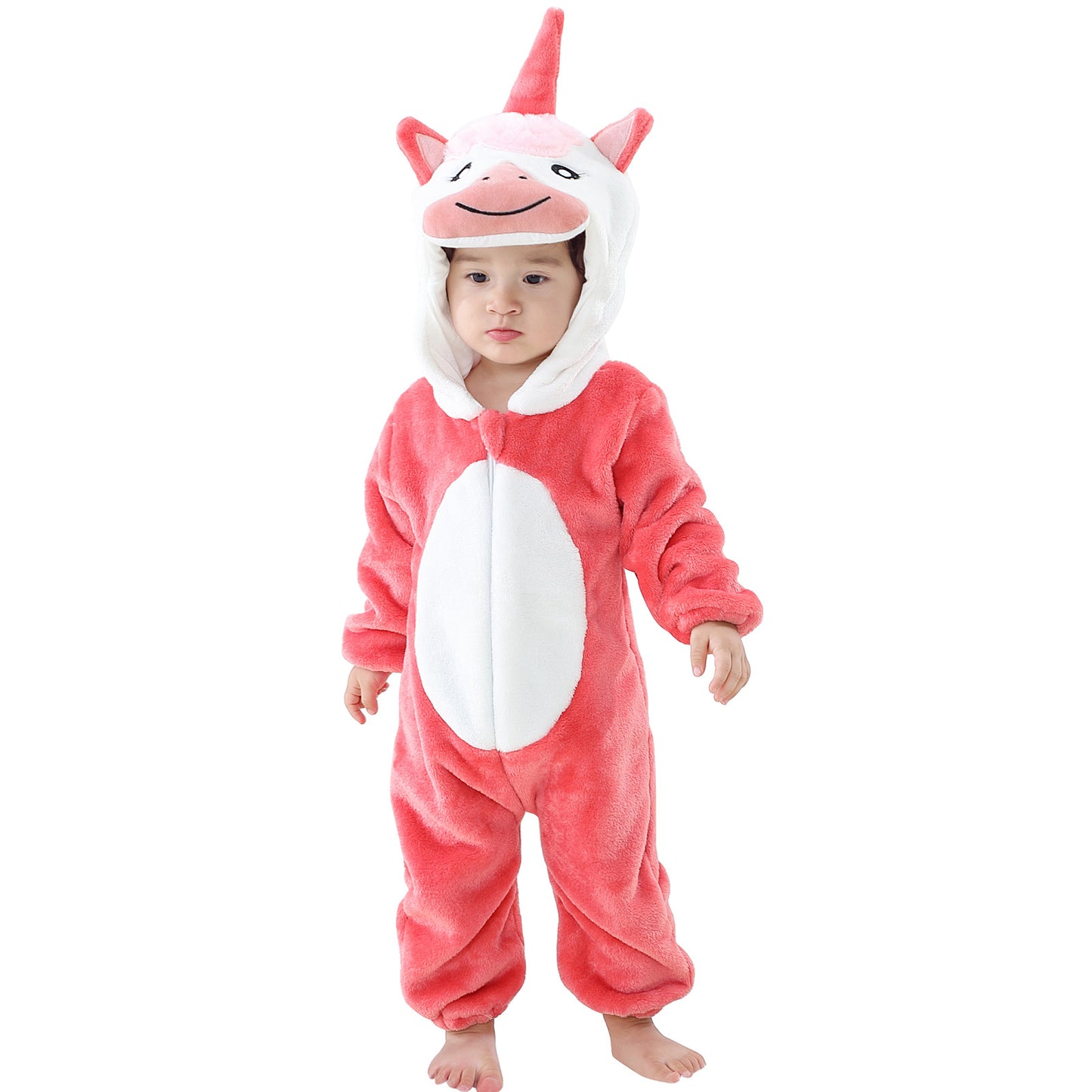 MICHLEY Autumn And Winter New Baby Clothes Newborn Baby One-piece Romper Cartoon Children Animal Romper
