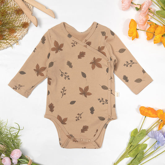 New Baby Summer Clothing Air-conditioned Clothing Cotton Thin Section Long-sleeved Jumpsuit Baby Romper Climbing Clothing