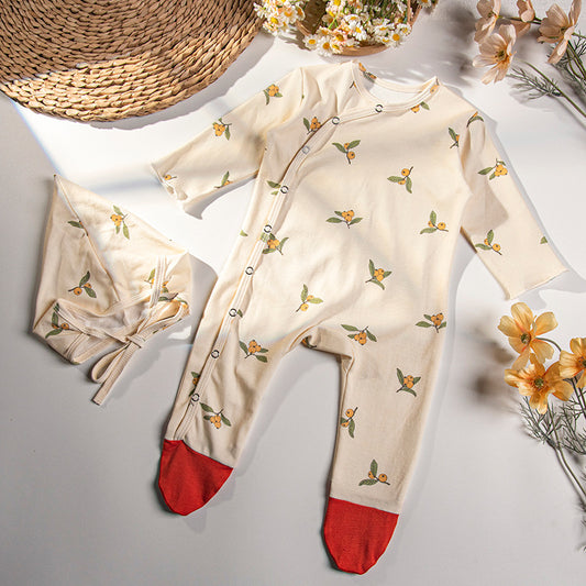 Summer New Products Baby Jumpsuit Long-sleeved Cotton Clothes Romper Baby Outerwear Romper