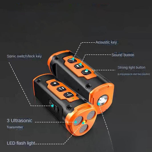 Lighting Explosion Flash High-power Ultrasonic Dog Drive Anti-dog Bite Drive Dog Barking Ice
