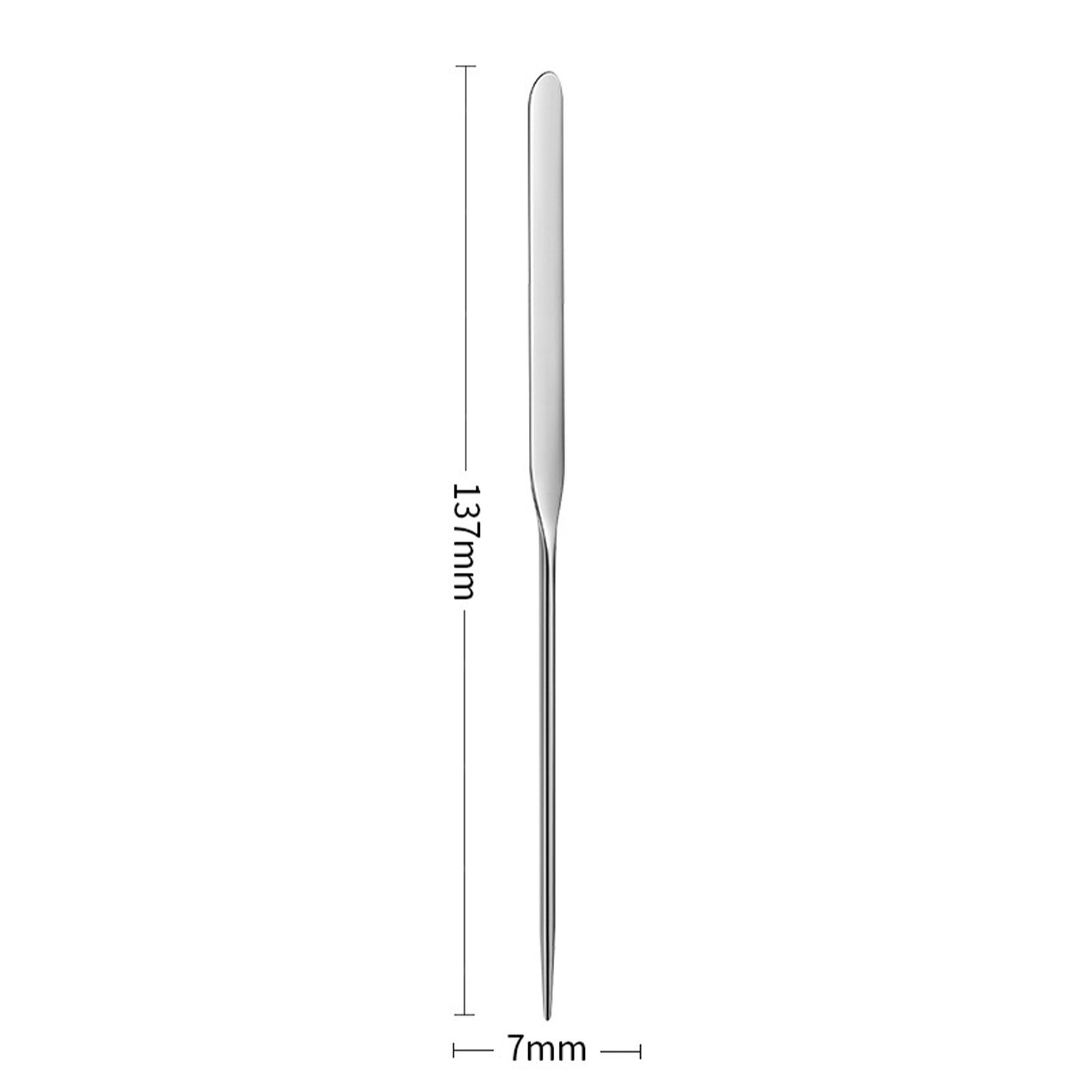 Stainless Steel Makeup Spatula Blending Stick Foundation Brush Set Eyeshadow Cream Pigment Blending Tool Face Contour Brush Tool Nail Color Scraper Makeup Accessories With Leather Case