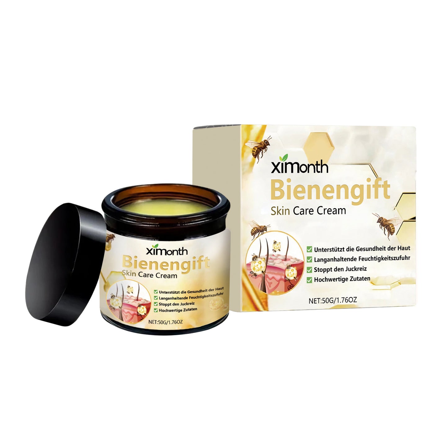 Bee Venom Gentle Herbal Blend Moisturizing Body Skin Smooth And Tender Neck Cream