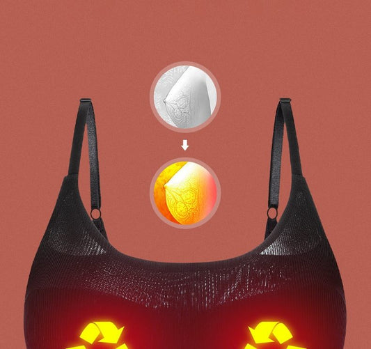 Electric Intelligent Constant Temperature Vibration Breast Massager Bra Underwear Massage Device Chest Warmer