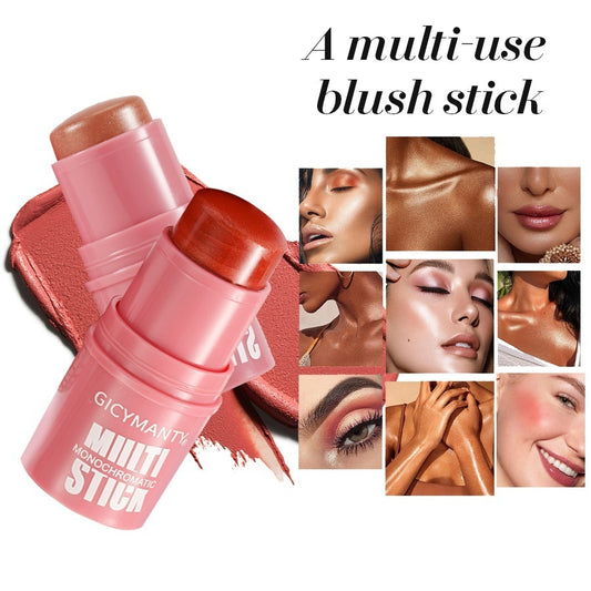 Makeup Blush Stick Facial Brightening Cream Blush Thin And Glittering Color Rendering
