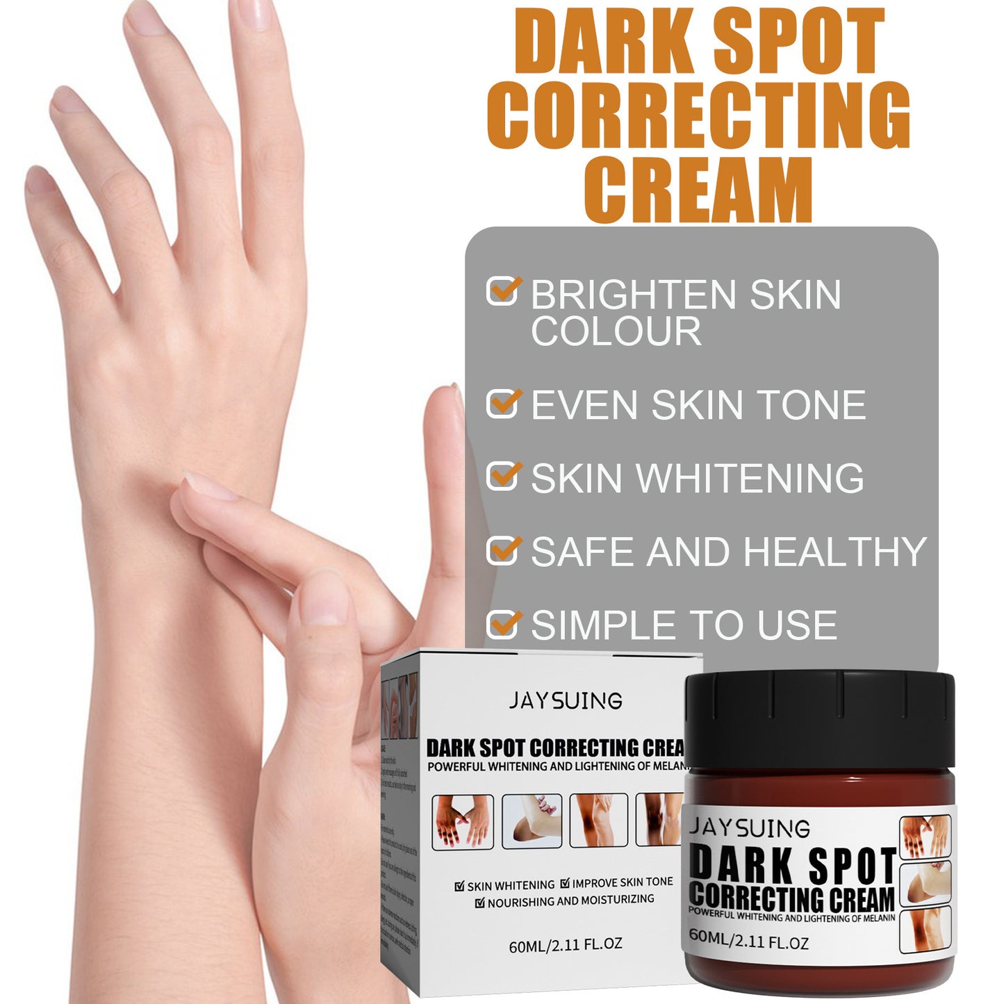 Joint Blackening Cleaning Cream Whitening Moisturizing Body