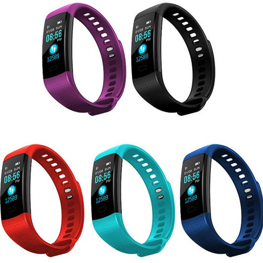 Y5 Color Screen Heart Rate Sports Pedometer Health Bracelet Bluetooth Message Alert Smartwatch Bracelets