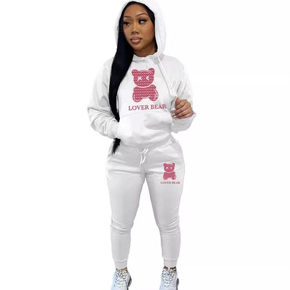 Cross-border New Arrival Women's Suit Hooded Sweatshirt And Sweatpants