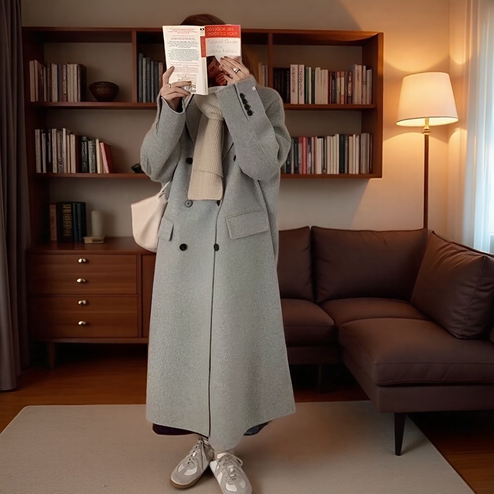 High-grade Double-sided Cashmere Wool Women's Suit Jacket