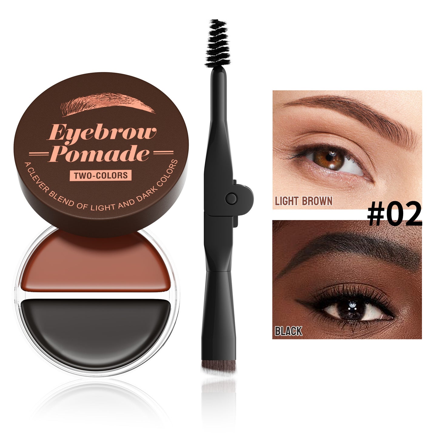 Two-color Brow Cream Makeup Setting