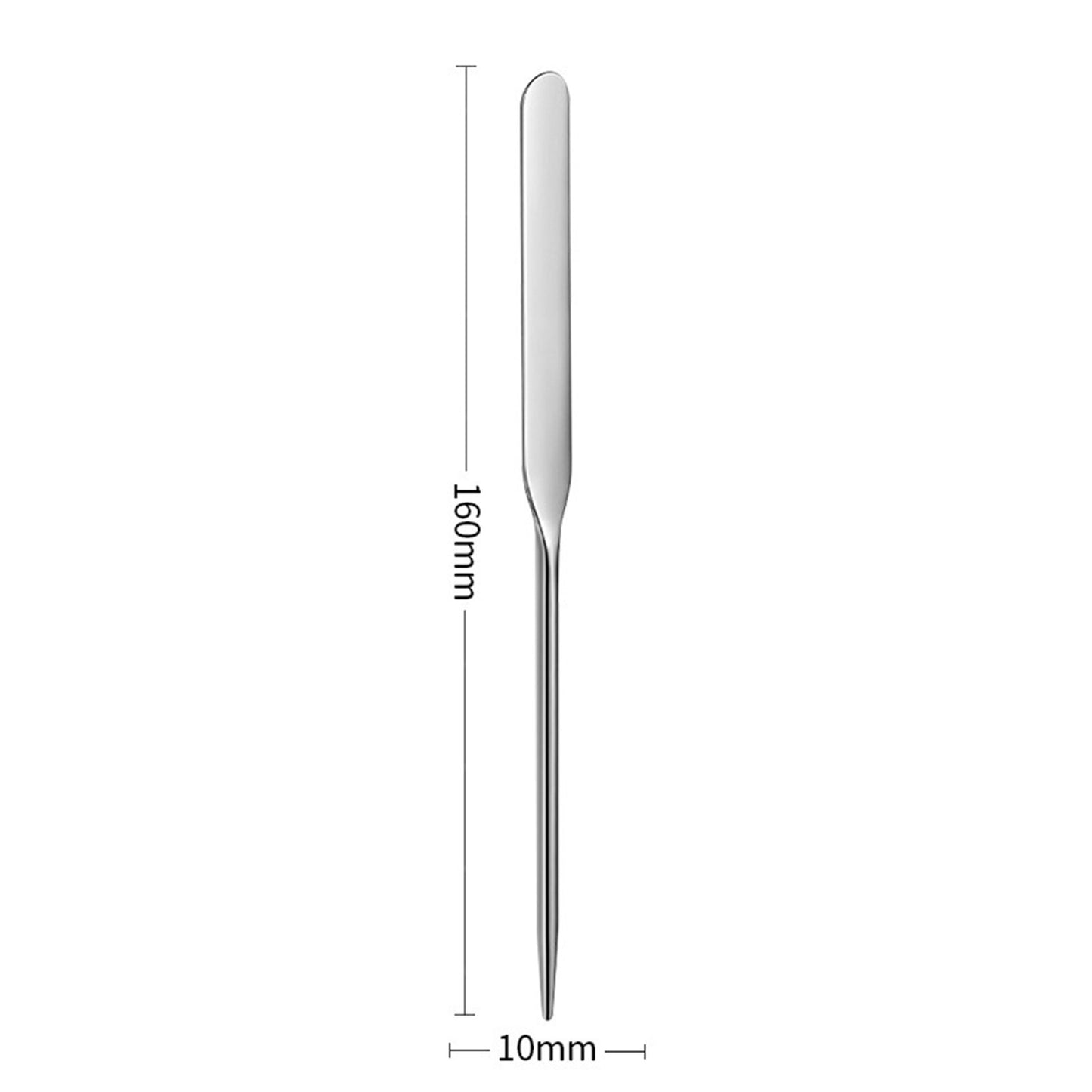 Stainless Steel Makeup Spatula Blending Stick Foundation Brush Set Eyeshadow Cream Pigment Blending Tool Face Contour Brush Tool Nail Color Scraper Makeup Accessories With Leather Case