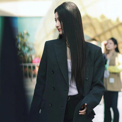 High-grade Double-sided Cashmere Wool Women's Suit Jacket