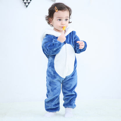 MICHLEY Autumn And Winter New Baby Clothes Newborn Baby One-piece Romper Cartoon Children Animal Romper