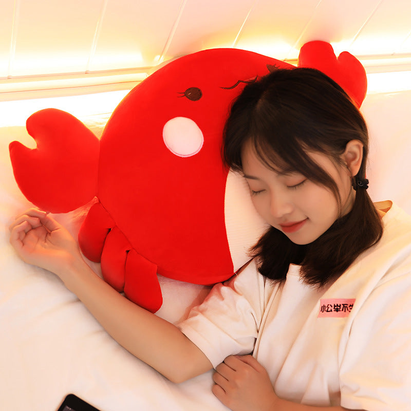Creative Multi-color Crown Crab Plush Toy Pillow King Crab Doll Doll Birthday Gift Rag Doll Customization