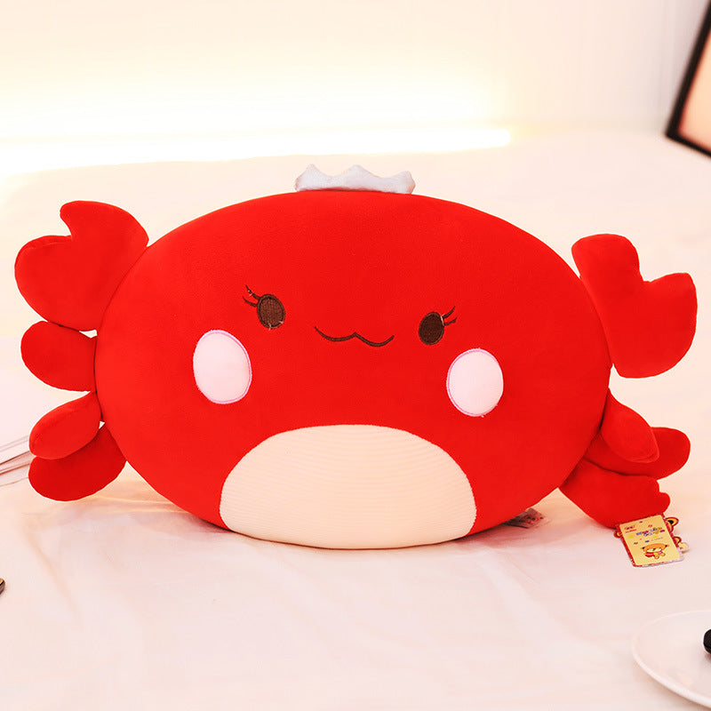 Creative Multi-color Crown Crab Plush Toy Pillow King Crab Doll Doll Birthday Gift Rag Doll Customization