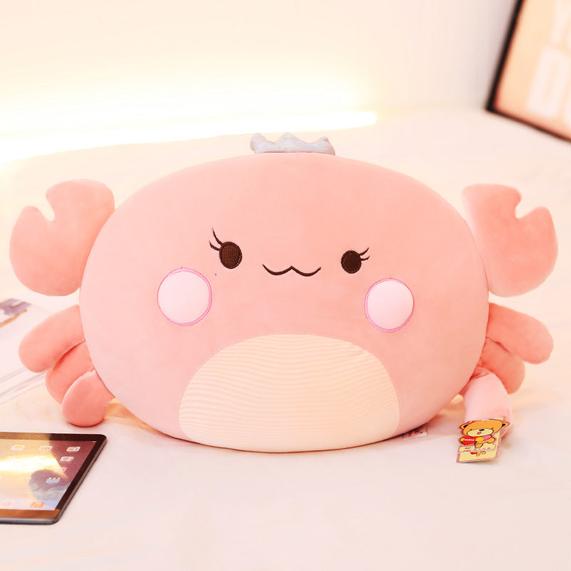 Creative Multi-color Crown Crab Plush Toy Pillow King Crab Doll Doll Birthday Gift Rag Doll Customization