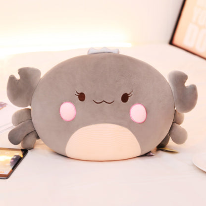 Creative Multi-color Crown Crab Plush Toy Pillow King Crab Doll Doll Birthday Gift Rag Doll Customization