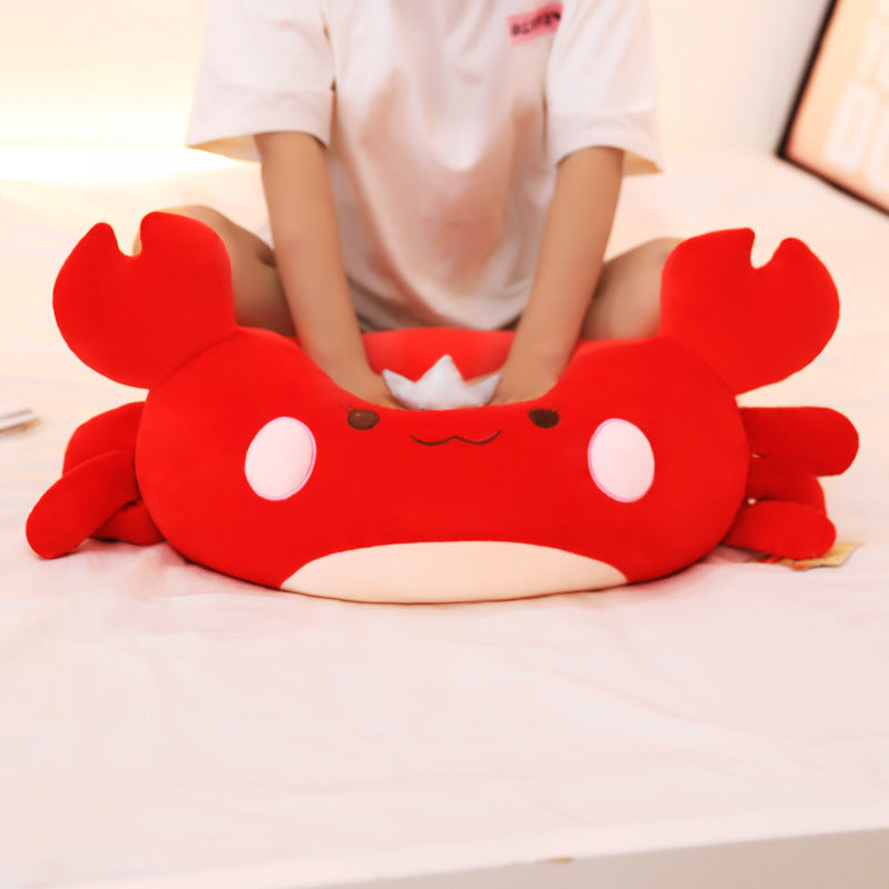 Creative Multi-color Crown Crab Plush Toy Pillow King Crab Doll Doll Birthday Gift Rag Doll Customization