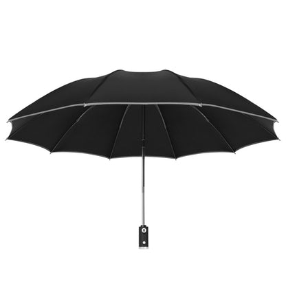 German Car Reverse Umbrella Led Light Night Reflective Automatic Clear Umbrella Black Glue Sunscreen Gift Advertising Umbrella