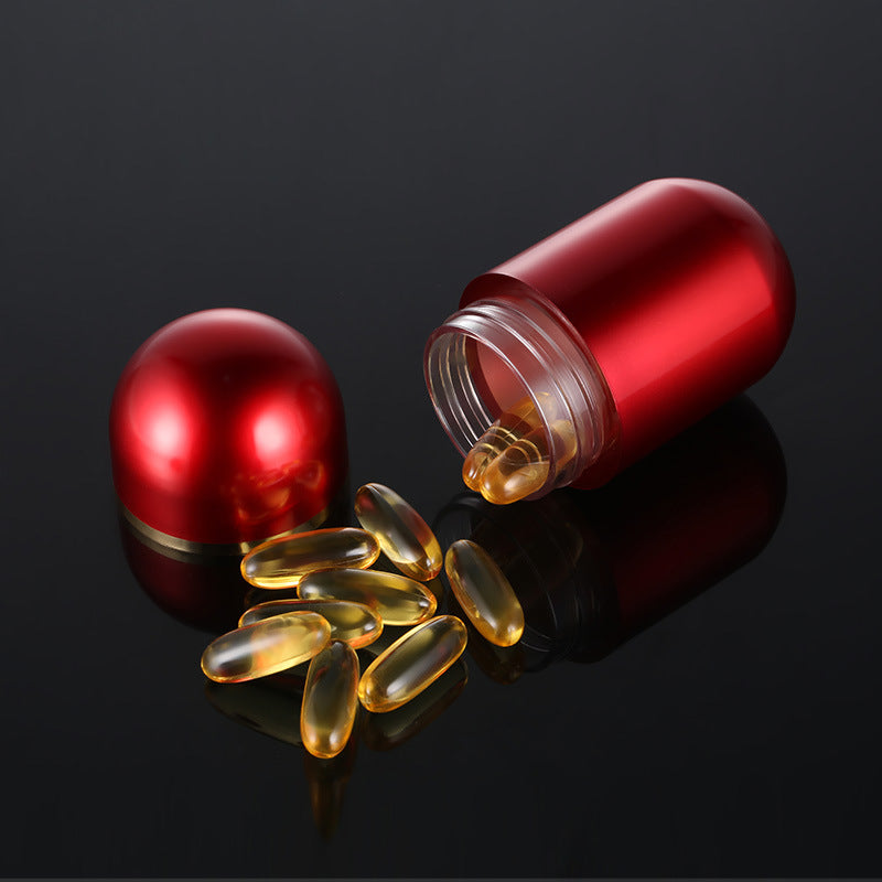 Acrylic Health Care Product Bottle Transparent Plastic Sub-bottling Capsule Bottle Tablet Candy Bottle