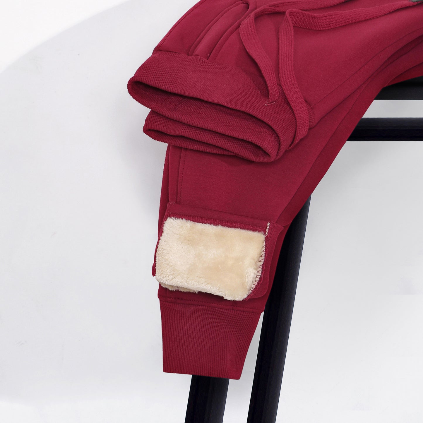 Amazon Products Plus Velvet Padded Sports Pants Women&#039;s High-waist Loose-fitting Feet Warm Autumn And Winter Lamb Wool