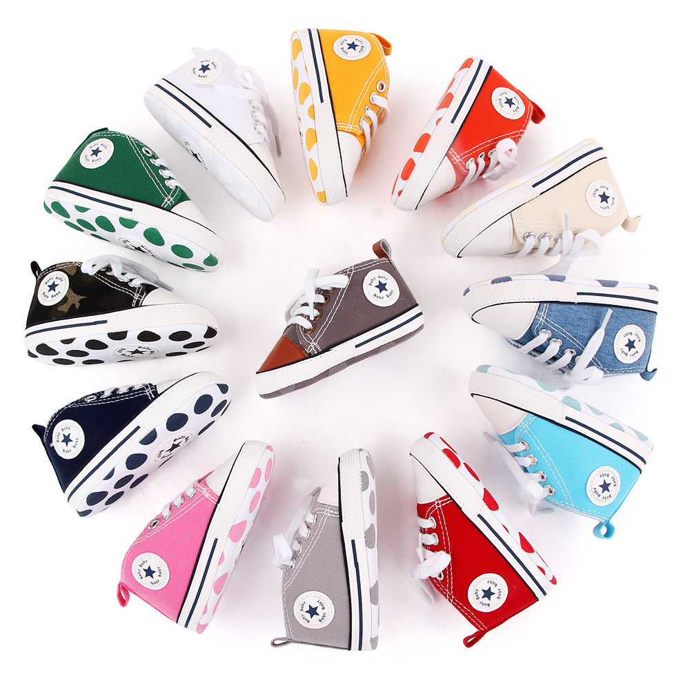 Explosive Multi-color Men And Women Spring And Autumn Baby Shoes BABY Canvas Shoes Baby Toddler Shoes Wholesale 2486 Total