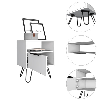 White Creek 1-Shelf 1-Drawer Nightstand