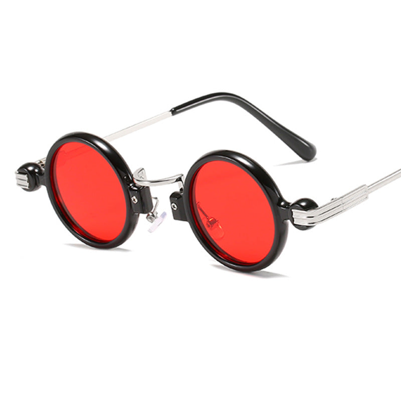 3175 European And American Retro Steampunk Small Round Metal Plastic Fashion Sunglasses Cross-border Foreign Trade Amazon