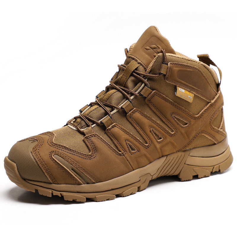 New Products Outdoor Sports Shoes Tactical Military Boots Marine Boots Men&#039;s Mid-top Desert Boots Hiking Shoes Mountain Camping Supplies