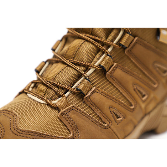 New Products Outdoor Sports Shoes Tactical Military Boots Marine Boots Men&#039;s Mid-top Desert Boots Hiking Shoes Mountain Camping Supplies