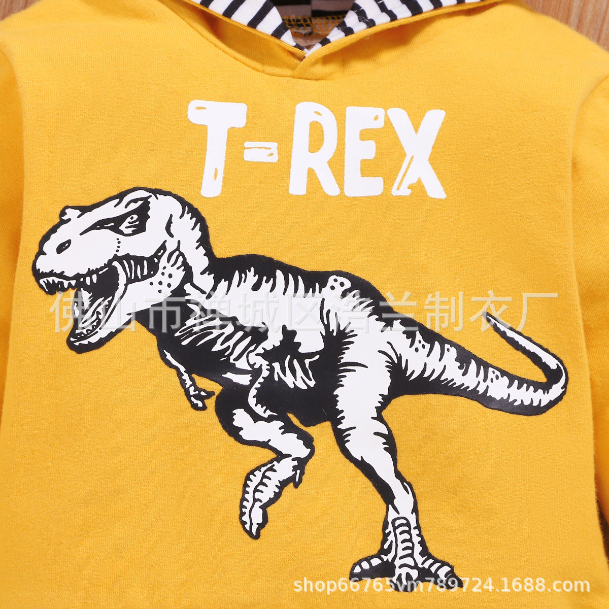 Cross-border Children&#039;s Clothing European And American Style Autumn And Winter New Products Solid Color Letters Boys Hooded Pullovers Animal Printing Foreign Trade Wholesale