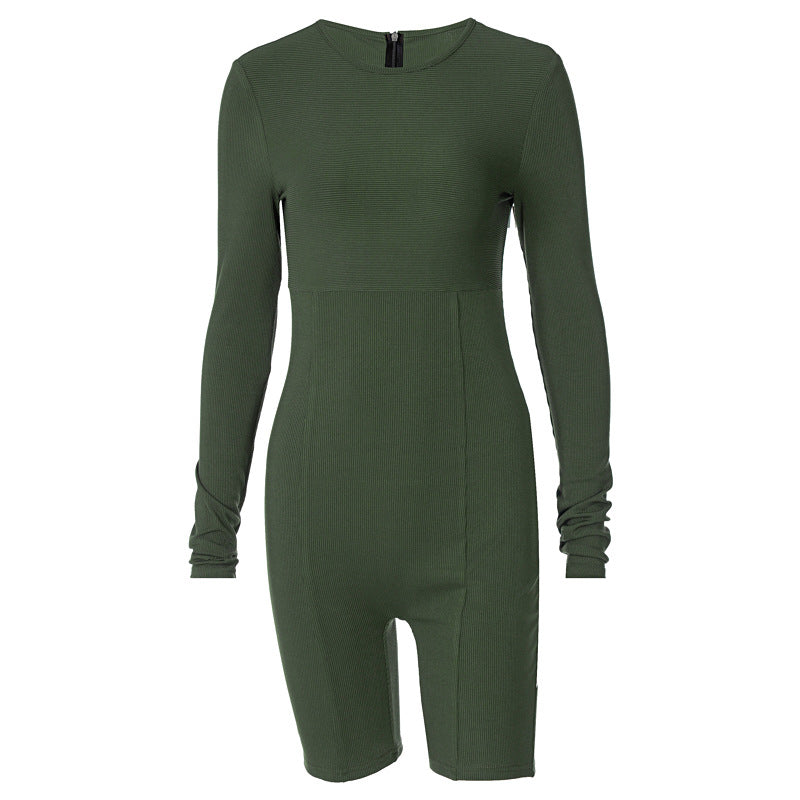 European And American Hot Products 2023 Spring Women&#039;s Leggings New Knitted Slim Fit Buttocks Sports Yoga Jumpsuit
