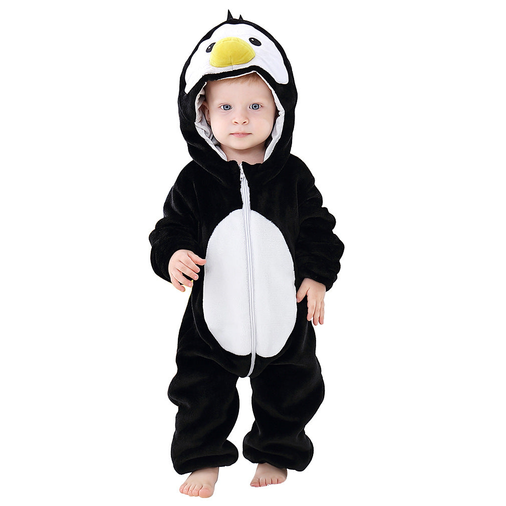 MICHLEY Autumn And Winter New Baby Clothes Newborn Baby One-piece Romper Cartoon Children Animal Romper